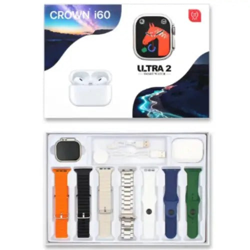 ZTFIT Crown i60 Ultra 2 Smart Watch with Aipods
