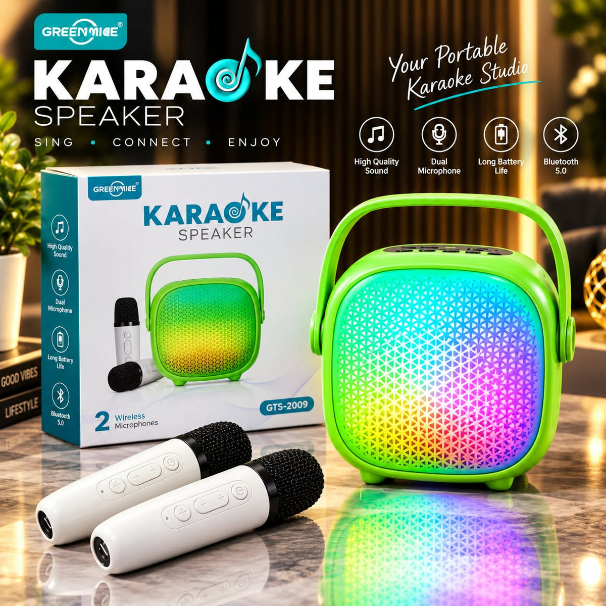 Wirless Speaker with Mic