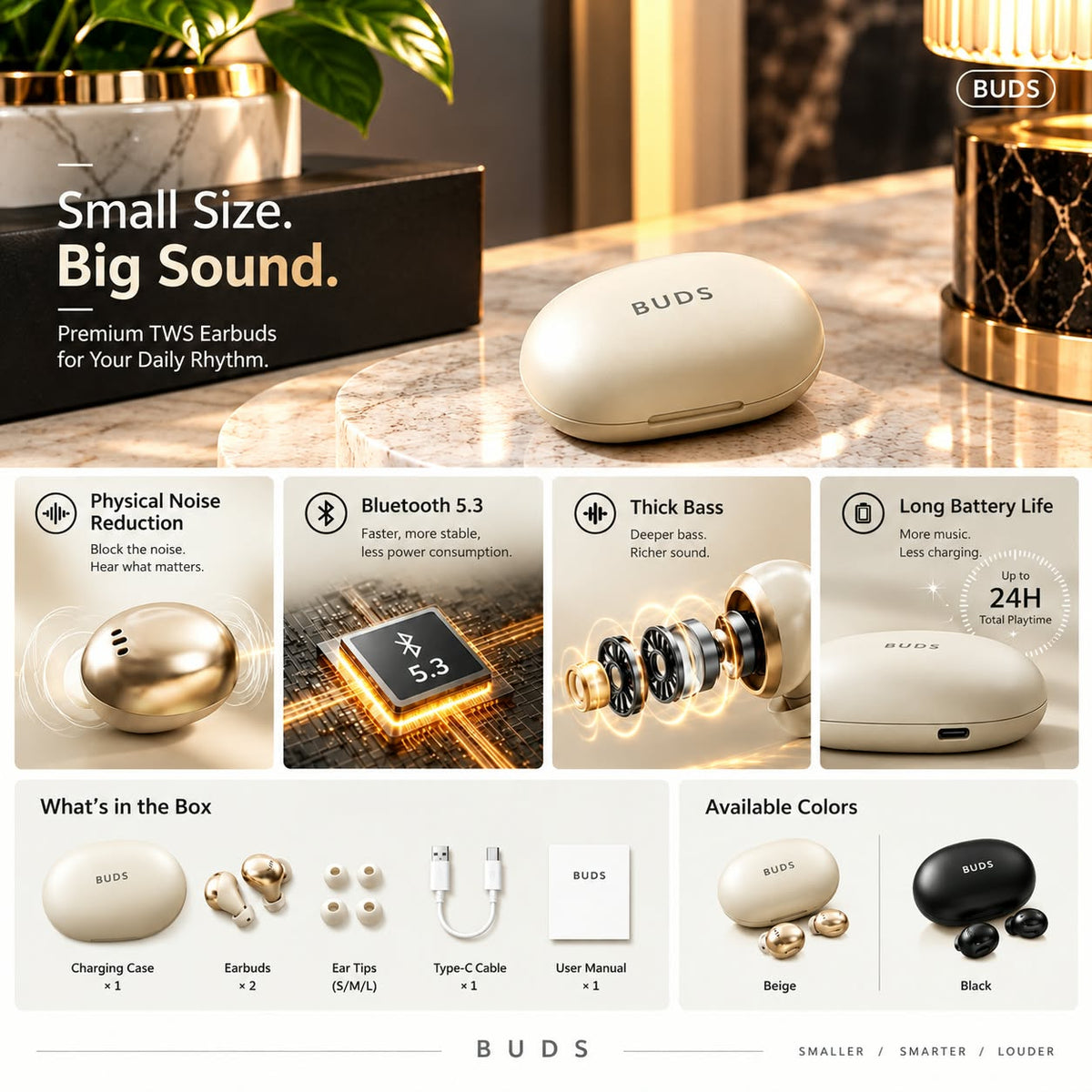 Soaiy SL9 True Wireless Earbuds