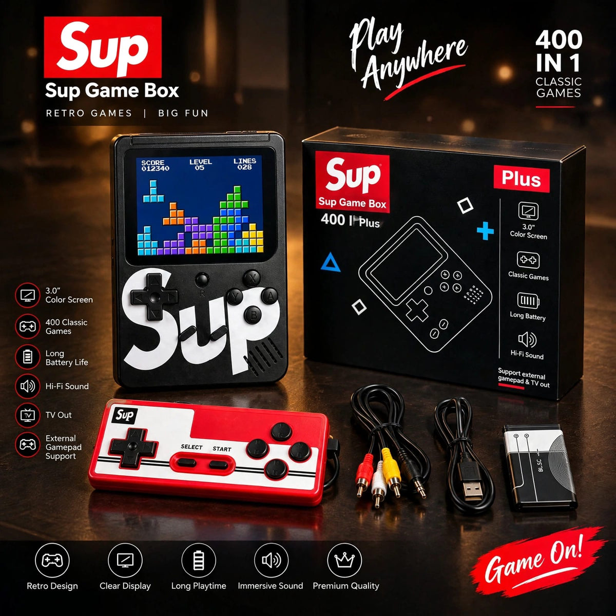 Sup Game Box 🎮 - 400+ Games In 1
