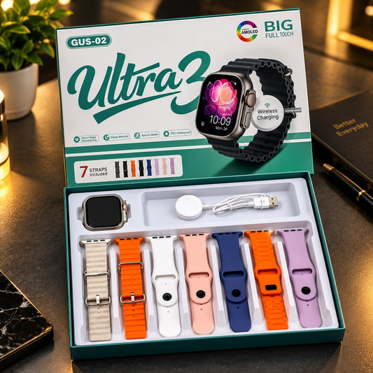 Gus-02 Ultra 3 7+1 Smart Watch